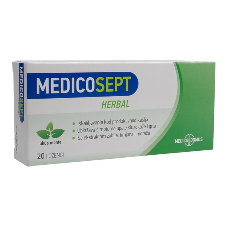 Medicosept Herbal 20 lozengi